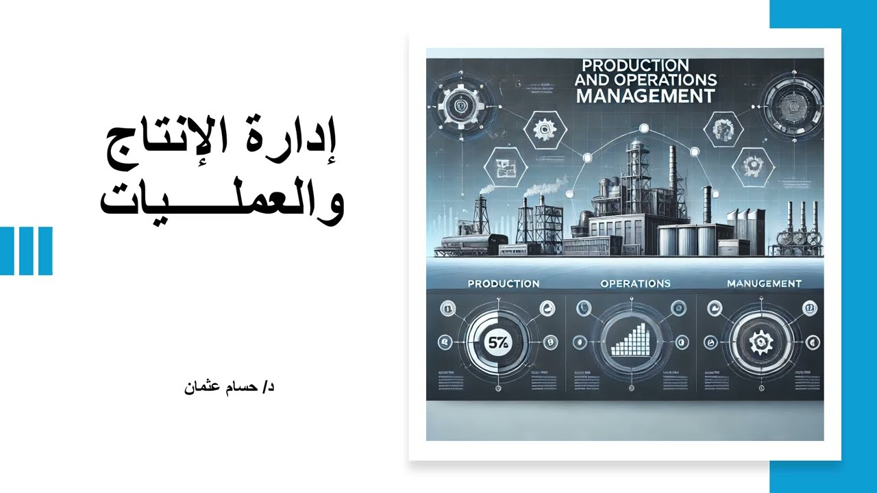 إدارة الإنتاج والعمليات المحاضرة الاولي