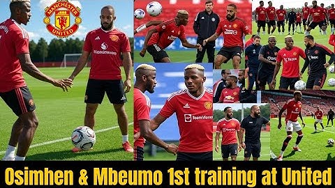 🔴 OSIMHEN & MBEUMO BEGIN FIRST TRAINING SESSION AT MANCHESTER UNITED UNDER AMORIM!