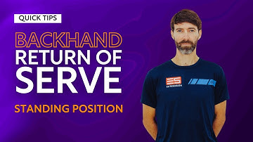Squash Tips: Backhand Return Of Serve - Standing Position | With Hadrian Stiff
