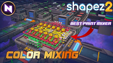 Optimising COLOR MIXING Designs | 10 | Shapez 2 | Lets Play / Tutorial