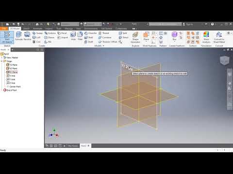 3 inventor part sketch overview