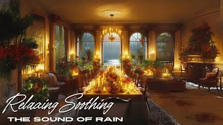 Cozy Candlelit Evening | Jazz Piano with Rain Sounds for Ultimate Relaxation