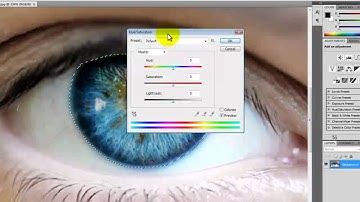 How to change eye color in photoshop CS4