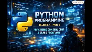 Lecture 4 part 2 PRACTISE Constructors and Class Programs