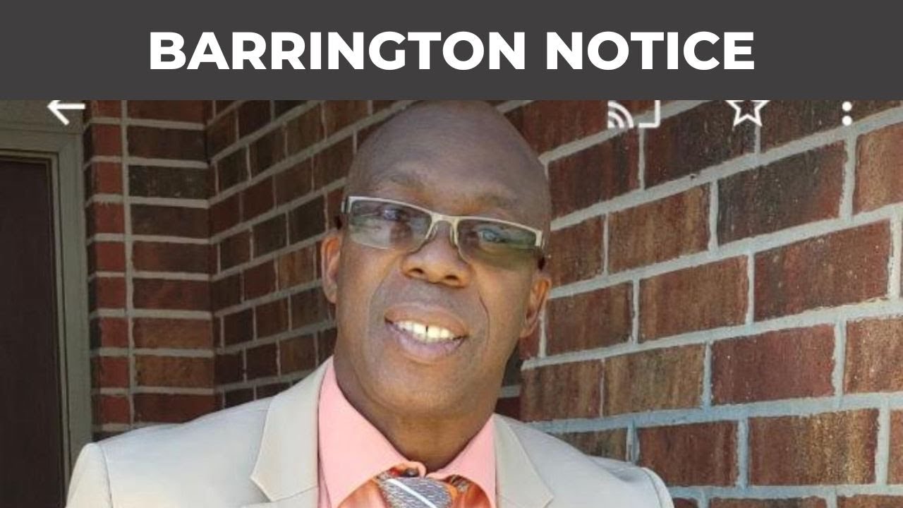 The Way We Were with Pastor Barrington Notice