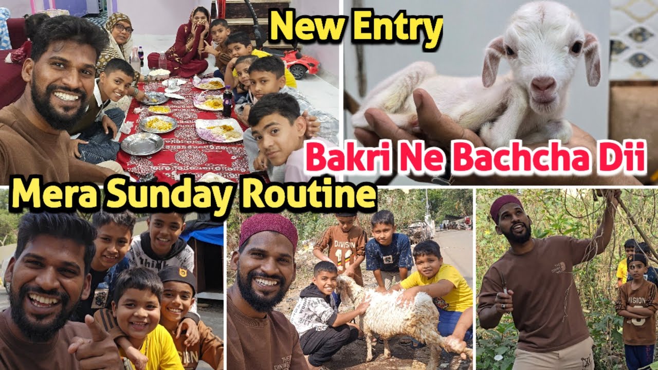 Mera Sunday Routine | Bakri Ne Bachcha Di | Riyazfoodie 
