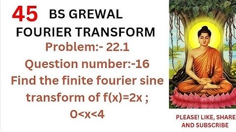 Finite Fourier sine transform of f(x)=2x for 0 less than x less than 4 || #viral #trending