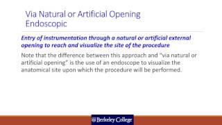 ICD 10 PCS  Approaches