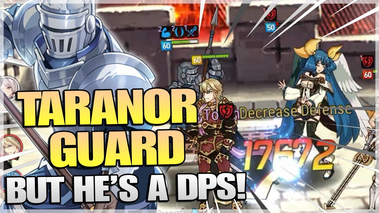 Epic Seven - TARANOR GUARD DEBUT, BUT HE IS A DPS!!! (GUILDWAR BATTLE)