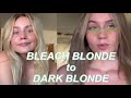 Bleach Blonde to Dark Blonde | Hair Transformation | Color Melt