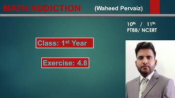 Class: 1st Year, Exercise# 4.8