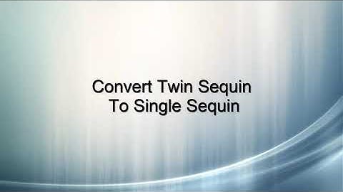 How to use Convert Twin Sequin in Stitchmax. (0069)