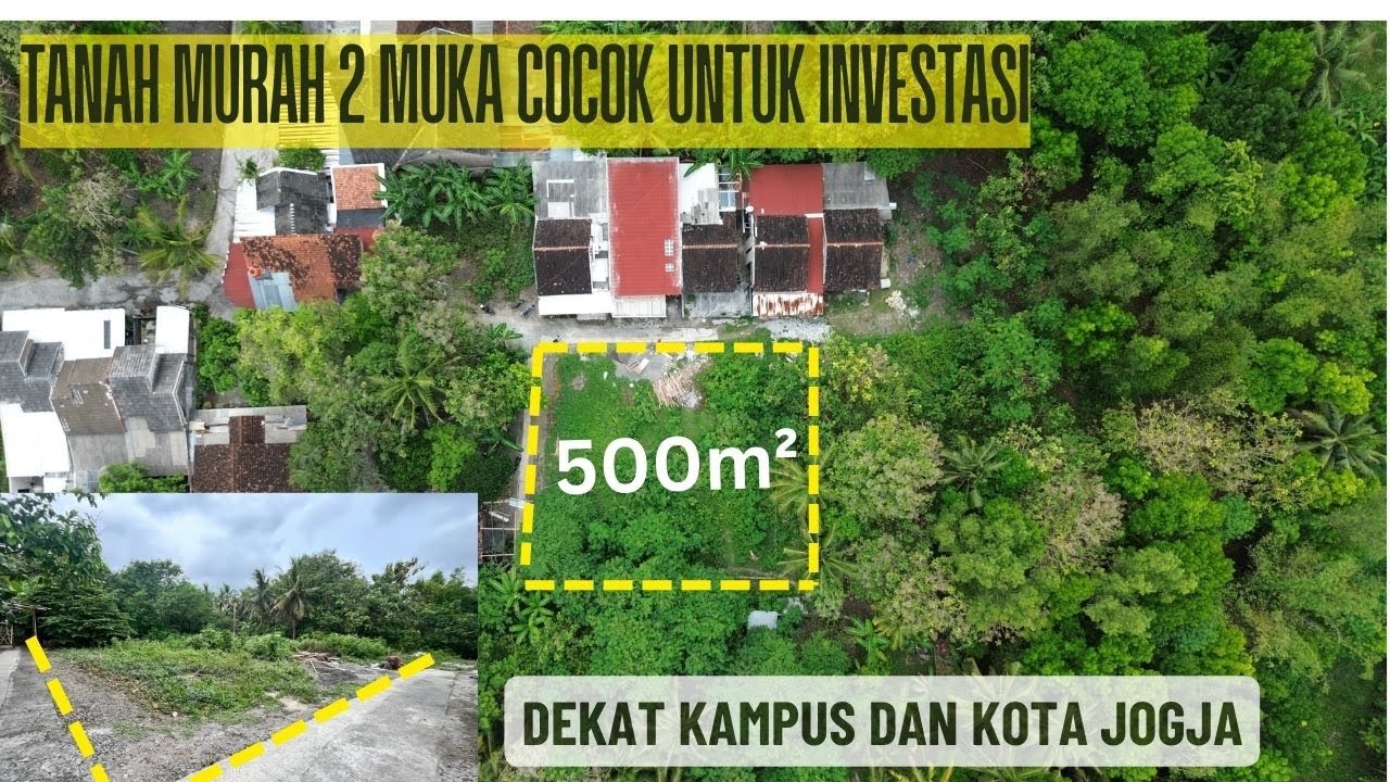 Dijual Tanah Murah Posisi Hook 500m² di Bangunjiwo Kasihan Bantul Dekat UMY & Kota Jogja| SB EPS495