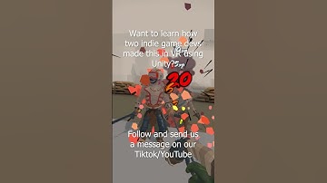 Want to learn how two indie game devs made this in VR using Unity? Follow and message us! #viral
