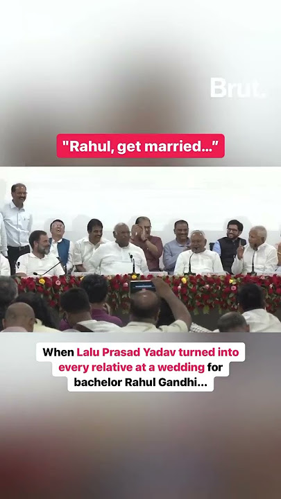 When Lalu Yadav playfully assumed the role of a wedding planner for 53-year-old Rahul Gandhi…
