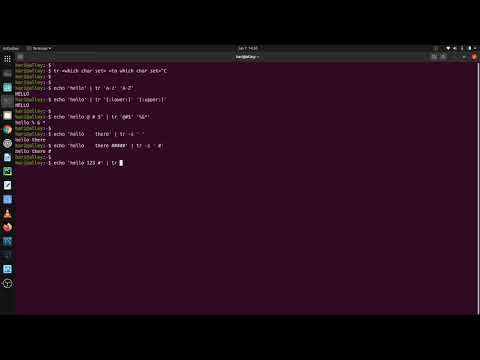 tr | Linux | Command line