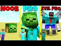 Minecraft Battle: NOOB vs PRO vs EVIL PRO: ZOMBIE HOUSE BUILD CHALLENGE / Animation