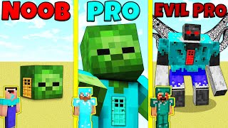 Minecraft Battle: NOOB vs PRO vs EVIL PRO: ZOMBIE HOUSE BUILD CHALLENGE / Animation screenshot 2