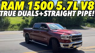 2019 RAM 1500 5.7L HEMI V8 w/ TRUE DUAL STRAIGHT PIPES!