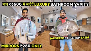 Decorative #ledbathroommirror #vanitywashbasin | Starting ₹3500 Only | #sanitaryware #bathroomdecor