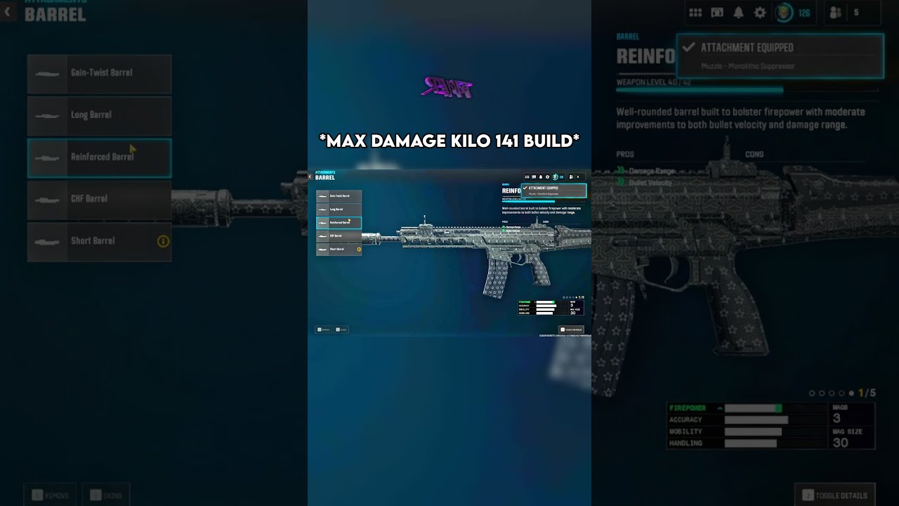 THE MAX DAMAGE KILO 141 BUILD On WARZONE Warzone Callofduty Bo6 Rebirthisland Cod Shorts