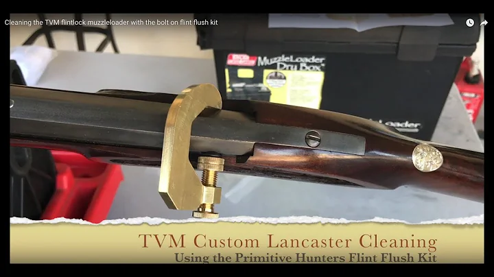 Cleaning the TVM flintlock muzzleloader with the bolt on flint flush kit