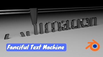 Fanciful text animation // Blender Animation