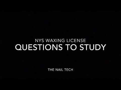 NYS Waxing License Exam Questions To Study Part 6
