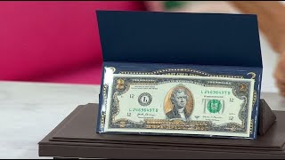$2 Bill with 22K Gold Foil Highlights