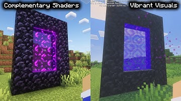 Minecraft - Complementary vs Vibrant Visuals | Graphics Comparison