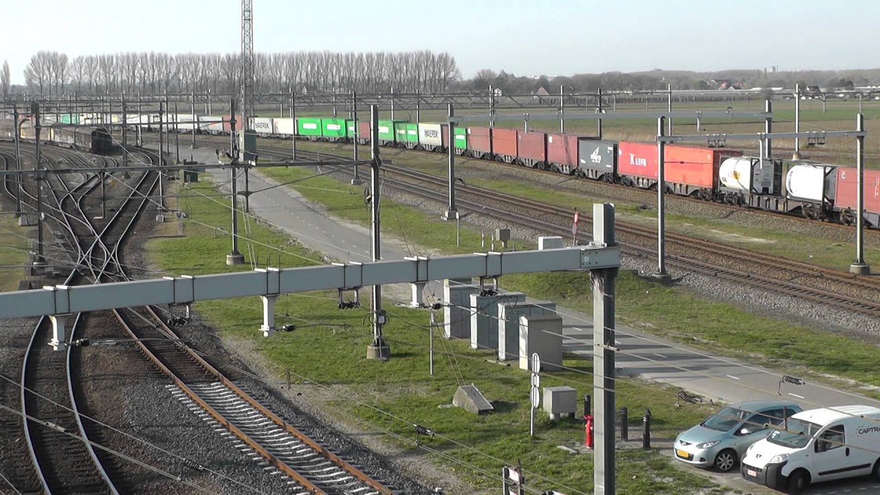 189 285, ES64F4,  EuropeanGatewayServices,  rail yard Kijfhoek, NL, 1 april 2014