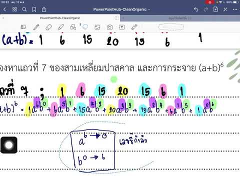 วีดีโอ: ผลรวมของสัมประสิทธิ์ในแถวของสามเหลี่ยมปาสกาลเป็นเท่าใด