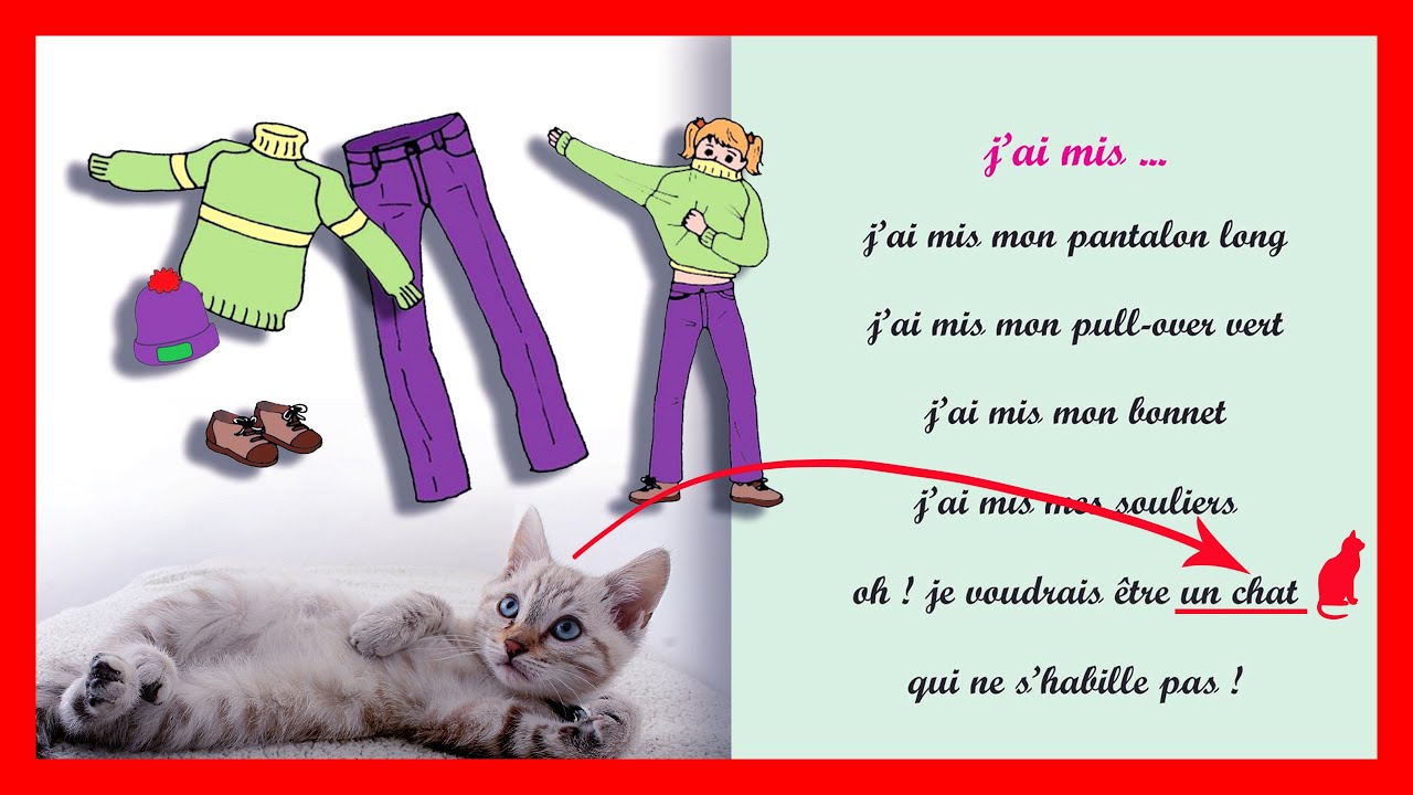 محفوظات الفرنسية Francais السنة 3 J Ai Mis Mon Pantalon Long Youtube