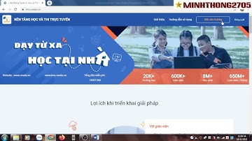 Hướng dẫn làm đề thi, kiểm tra trắc nghiệm trên LMS.vnedu. #lms;#lamdethitracnghiemtrenlms