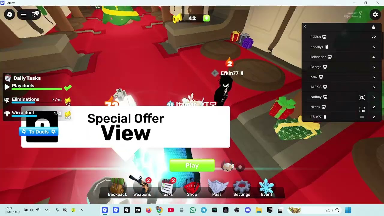 משחק משחקים ברובלוקס!