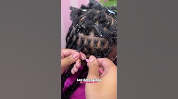 This Loc Extension looks great✨ Book appointment www.NappStar.com #locs #locstyles #locnation