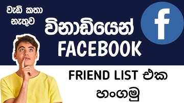 how to hide  facebook friend list | sinhala |2024