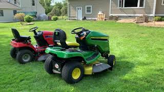 John Deere X330 vs Simplicity Regent Tractor