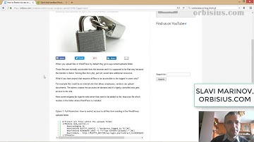 Part 1 of 2: How to Restrict Access to WordPress Uploads Folder to Logged in Users only