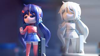 Animated Video I Created For The Official Miside Chibi Mita Figurines