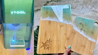 xTool Laser Engraving Cutting Boards: Resin Art Tutorial