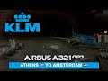 KLM A321neo Flight from Athens to Amsterdam ✈️