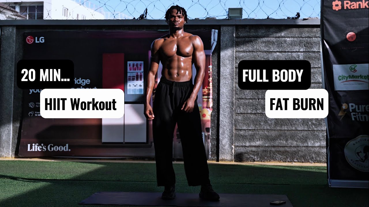 20 MIN FULL BODY FAT BURN HIIT WORKOUT ( All Standing ) No Equipment ...
