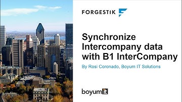 Synchronize intercompany data in SAP Business One with Boyum IT B1 InterCompany Solution