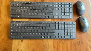 Dell Pro 7 Slim Keyboard and Mouse - KM726 - US English vs the US English Dual OS