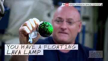 This space bubble is basically a floating lava lamp