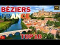 Bziers france  vido de voyage 4k drone vlog  top 10 des choses  faire  bziers valrasplage