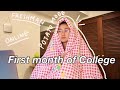 📚first month of college📚 freshman, cutting my hair, closet cleanout