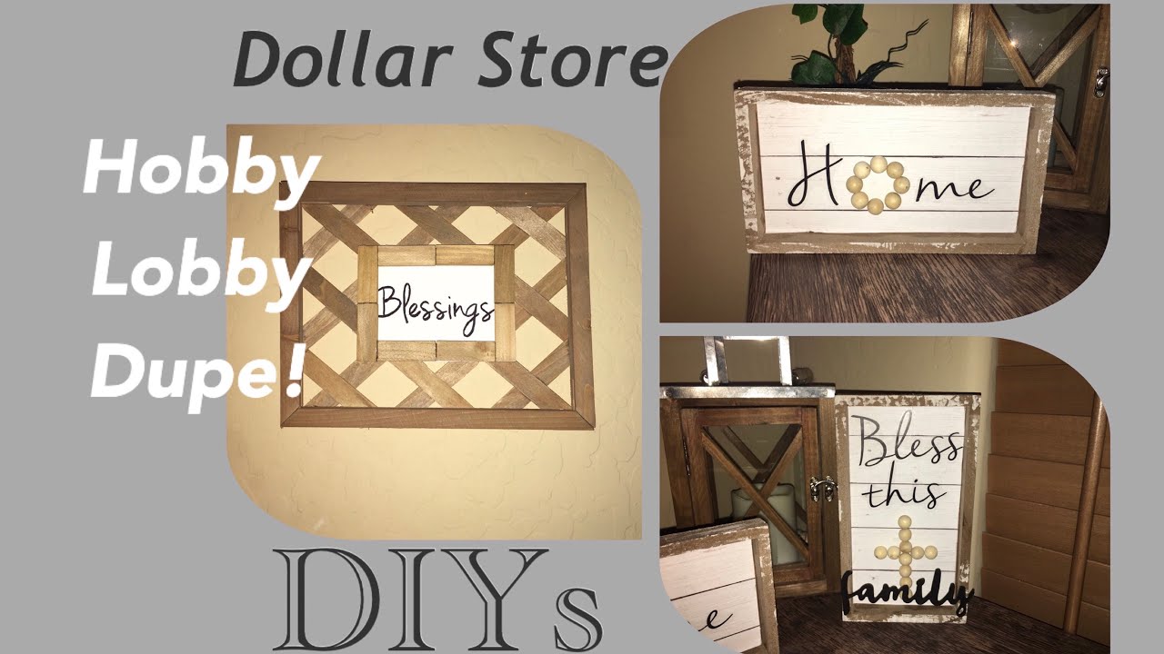 Dollar Store DIYs Budget Friendly DIYs Hobby Lobby Dupe Lattice Wood ...