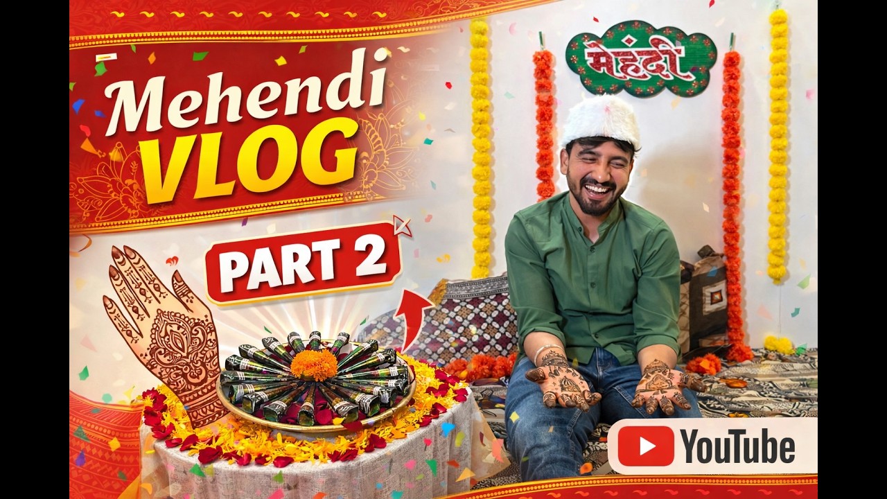 Mehendi Vlog Part 2 | Full Fun Mehendi Ceremony | Adesh❤️ Wedding